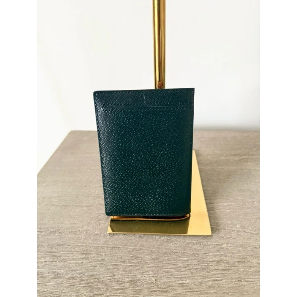 kate spade Black Pebbled Leather Passport Wallet with Gold Accent EUC